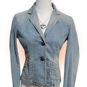 GAP VTG DENIM JACKET BLAZER EUC WOMEN'S SIZE 2